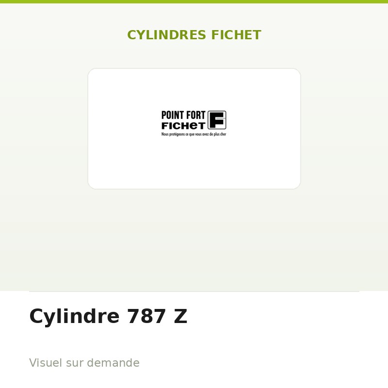 Cylindre 787 Z
