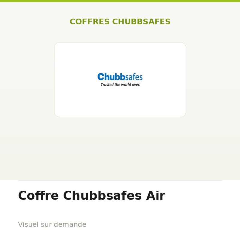 Coffre Chubbsafes Air
