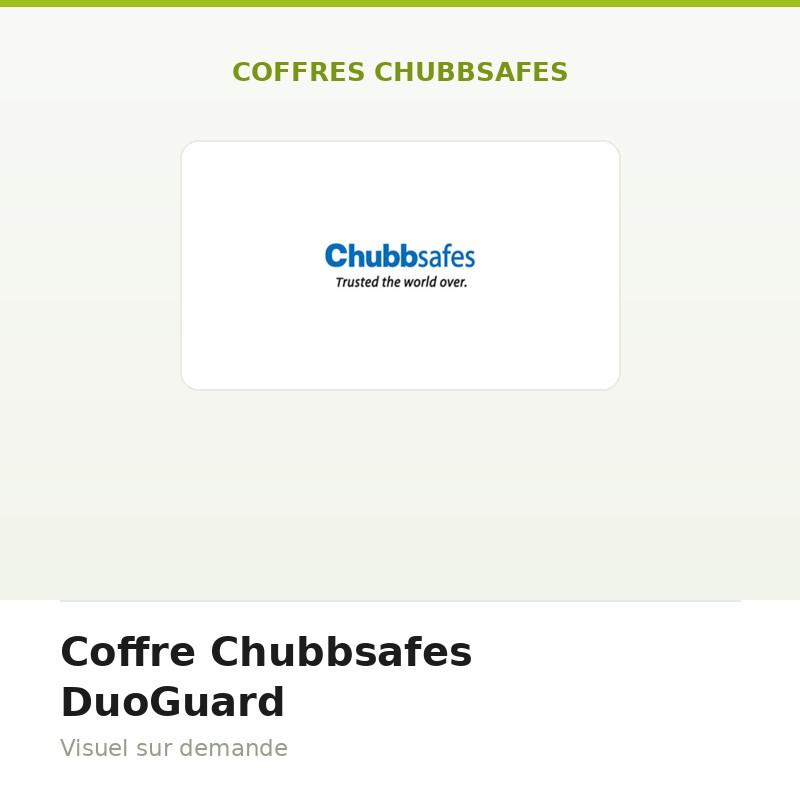 Coffre Chubbsafes DuoGuard
