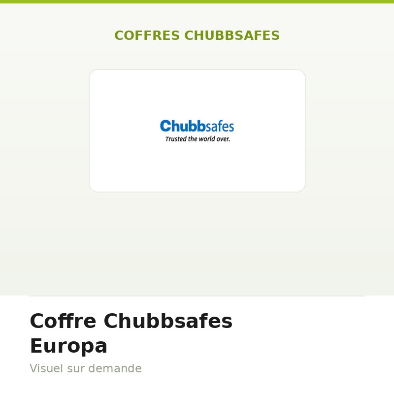 Coffre Chubbsafes Europa