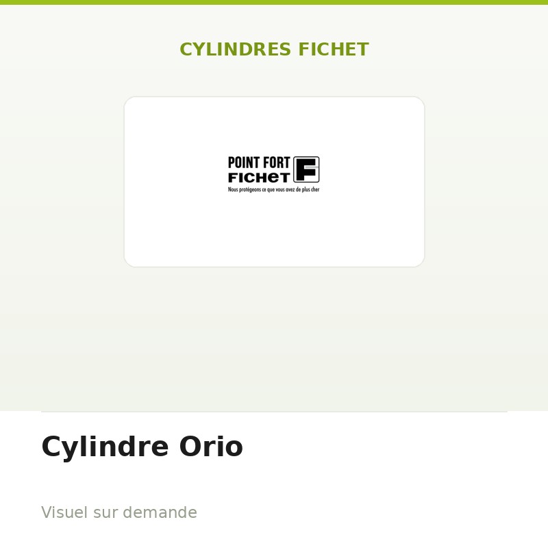 Cylindre Orio