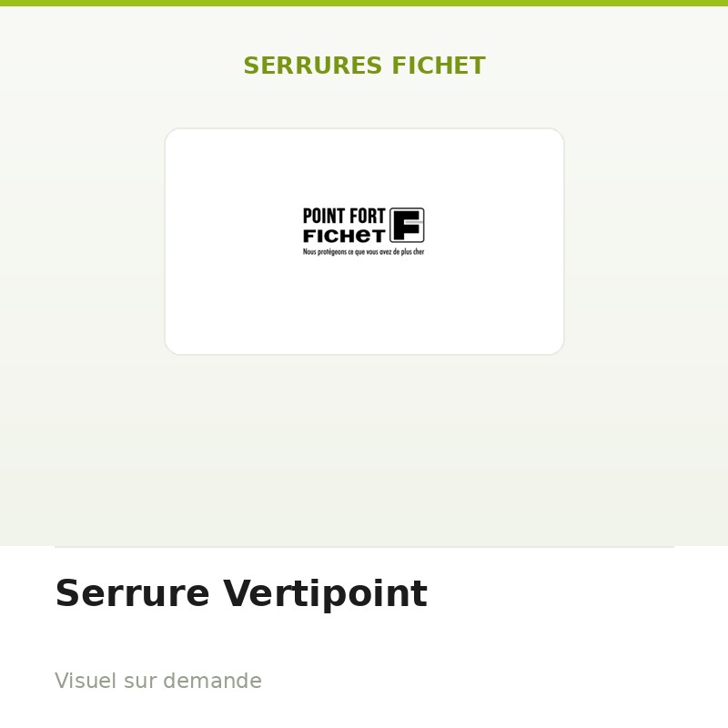 Serrure Vertipoint