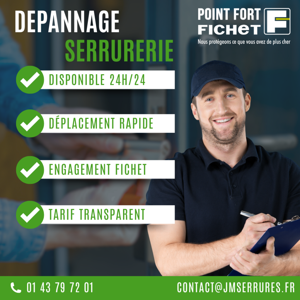 DEPANNAGE SERRURERIE PARIS